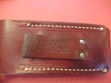  Gerber Sharping Steel & Stone in Leather Sheath