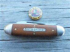 GEC #35 Bar Tool Knife Beer & Sausage Nat Canvas Micarta Tidioute Cutlery 352320 GEC #35 Bar Tool Knife Beer & Sausage Nat Canvas Micarta Tidioute Cutlery 352320