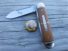 GEC #35 Bar Tool Knife Beer & Sausage Nat Canvas Micarta Tidioute Cutlery 352320 GEC #35 Bar Tool Knife Beer & Sausage Nat Canvas Micarta Tidioute Cutlery 352320