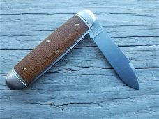 GEC #35 Bar Tool Knife Beer & Sausage Nat Canvas Micarta Tidioute Cutlery 352320 GEC #35 Bar Tool Knife Beer & Sausage Nat Canvas Micarta Tidioute Cutlery 352320