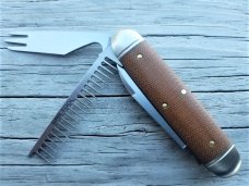 GEC #35 Bar Tool Knife Beer & Sausage Nat Canvas Micarta Tidioute Cutlery 352320 GEC #35 Bar Tool Knife Beer & Sausage Nat Canvas Micarta Tidioute Cutlery 352320