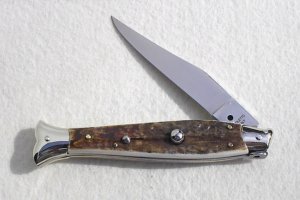 NEW OLD STOCK BELTRAME ITALIAN FISH STYLE 25CM ( PICKLOCK )  GENUINE STAG STILETTO 