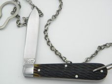Great Eastern Tidioute Brand Huckleberry Boy’s Jack Knife with chain: , 3 1/2” closed Great Eastern Tidioute Brand Huckleberry Boy’s Jack Knife with chain: , 3 1/2” closed