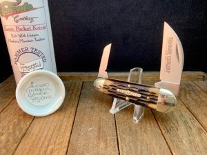 Great Eastern Cutlery Tidioute Pattern 26 Sleeveboard Whittler Antique Black Jig Bone