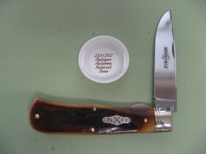 GREAT EASTERN  2020  23 PATTERN ANTIQUE AUTUMN NATURAL BONE LINERLOCK