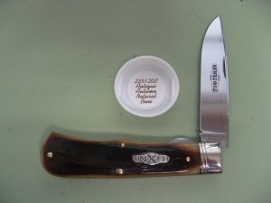 GREAT EASTERN  2020  23 PATTERN ANTIQUE AUTUMN NATURAL BONE LINERLOCK