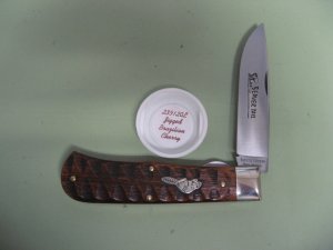 GREAT EASTERN  2020  23 PATTERN LINERLOCK  JIGGED BRAZILIAN CHERRY