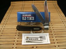 SCHRADE OLD TIMER USA 96OT BEARHEAD TRAPPER NEW VINTAGE WITH ORIGINAL BOX, PAPERS & PLASTIC SLEEVE SCHRADE OLD TIMER USA 96OT BEARHEAD TRAPPER NEW VINTAGE WITH ORIGINAL BOX, PAPERS & PLASTIC SLEEVE
