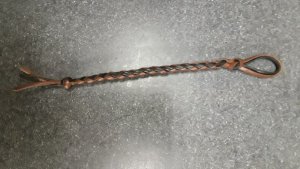 Calf lace Lanyard Black and Brown 