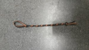 Calf lace Lanyard Black and Brown 