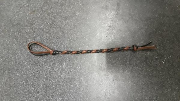 Calf lace Lanyard Black and Brown 