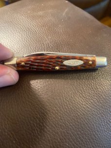 1965/69 Case XX USA 62042 Red Bone Handle With Two Blades 1965/69 Case XX USA 62042 Red Bone Handle With Two Blades