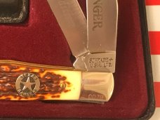 Vintge Schrade USA Special Edition"Texas Ranger" Trapper w Texas Ranger & Star Shield -NOS +Orig Box Vintge Schrade USA Special Edition"Texas Ranger" Trapper w Texas Ranger & Star Shield -NOS +Orig Box