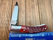 Cattaraugus by A.G. Russell Mediterranean Barlow Red Jigged Bone Seki Made Side Slide Lock