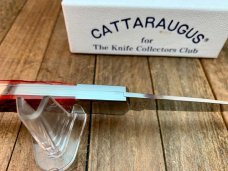 Cattaraugus by A.G. Russell Mediterranean Barlow Red Jigged Bone Seki Made Side Slide Lock