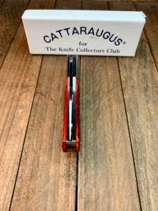 Cattaraugus by A.G. Russell Mediterranean Barlow Red Jigged Bone Seki Made Side Slide Lock