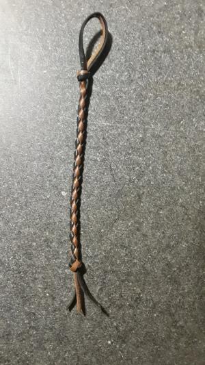 Calf lace Lanyard Black and Brown 