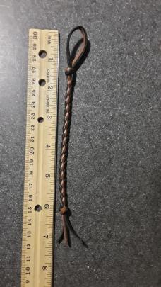 Calf lace Lanyard Black and Brown Calf lace Lanyard Black and Brown