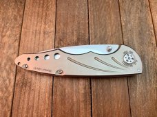 A.G. Russell Tactical Italian Made Folder Titanium Handles ATS-34 Stainless Blade