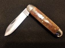 NORTHWOODS INDIAN RIVER JACK KNIFE IN BEAUTIFUL FLAWLESS GIRAFFE BONE NEW IN PKG.
