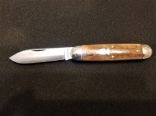 NORTHWOODS INDIAN RIVER JACK KNIFE IN BEAUTIFUL FLAWLESS GIRAFFE BONE NEW IN PKG.