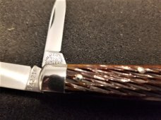 GREAT EASTERN CUTLERY TIDIOUTE #14 LICK CREEK BOYS KNIFE - 1 BLADE - ANTIQUE YELLOW JIGGED BONE NIT GREAT EASTERN CUTLERY TIDIOUTE #14 LICK CREEK BOYS KNIFE - 1 BLADE - ANTIQUE YELLOW JIGGED BONE NIT