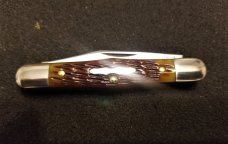 GEC #331220 CONDUCTOR NORTHFIELD ANTIQUE AUTUMN JIGGED BONE NIT GREAT EASTERN CUTLERY GEC #331220 CONDUCTOR NORTHFIELD ANTIQUE AUTUMN JIGGED BONE NIT GREAT EASTERN CUTLERY