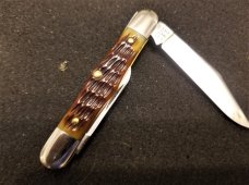 GEC #331220 CONDUCTOR NORTHFIELD ANTIQUE AUTUMN JIGGED BONE NIT GREAT EASTERN CUTLERY GEC #331220 CONDUCTOR NORTHFIELD ANTIQUE AUTUMN JIGGED BONE NIT GREAT EASTERN CUTLERY