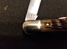 GEC #331220 CONDUCTOR NORTHFIELD ANTIQUE AUTUMN JIGGED BONE NIT GREAT EASTERN CUTLERY GEC #331220 CONDUCTOR NORTHFIELD ANTIQUE AUTUMN JIGGED BONE NIT GREAT EASTERN CUTLERY