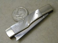 Fight'n Rooster Frank Buster Cutlery Co. Germany Pearl One Arm Razor Gunstock Jack Knife Fight'n Rooster Frank Buster Cutlery Co. Germany Pearl One Arm Razor Gunstock Jack Knife
