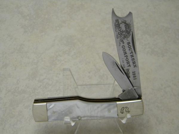 Fight'n Rooster Frank Buster Cutlery Co. Germany Pearl One Arm Razor Gunstock Jack Knife Fight'n Rooster Frank Buster Cutlery Co. Germany Pearl One Arm Razor Gunstock Jack Knife