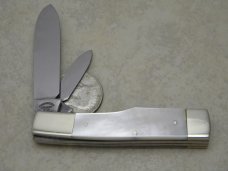 Fight'n Rooster Frank Buster Cutlery Co. Germany Pearl Gunstock Jack Knife 1981 Fight'n Rooster Frank Buster Cutlery Co. Germany Pearl Gunstock Jack Knife 1981