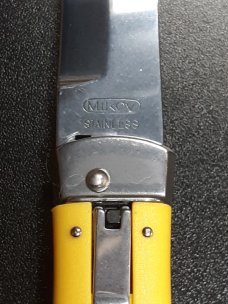 Yellow Mikov Predator. Bayonet Blade Yellow Mikov Predator. Bayonet Blade