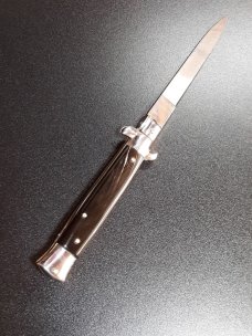 9" Dark horn Italian Stiletto. SKM Armando Beltrame 9" Dark horn Italian Stiletto. SKM Armando Beltrame
