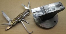 Cutler's Stiddy. Anvil for Pocket Knife Assembly and Repair. Cutler's Stiddy. Anvil for Pocket Knife Assembly and Repair.