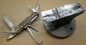 Cutler's Stiddy. Anvil for Pocket Knife Assembly and Repair.