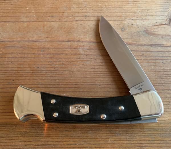 BUCK 110 ULTIMATE HUNTER KNIFE, Drop Point Blade, S35VN, Black Micarta Handle, Limited Edition