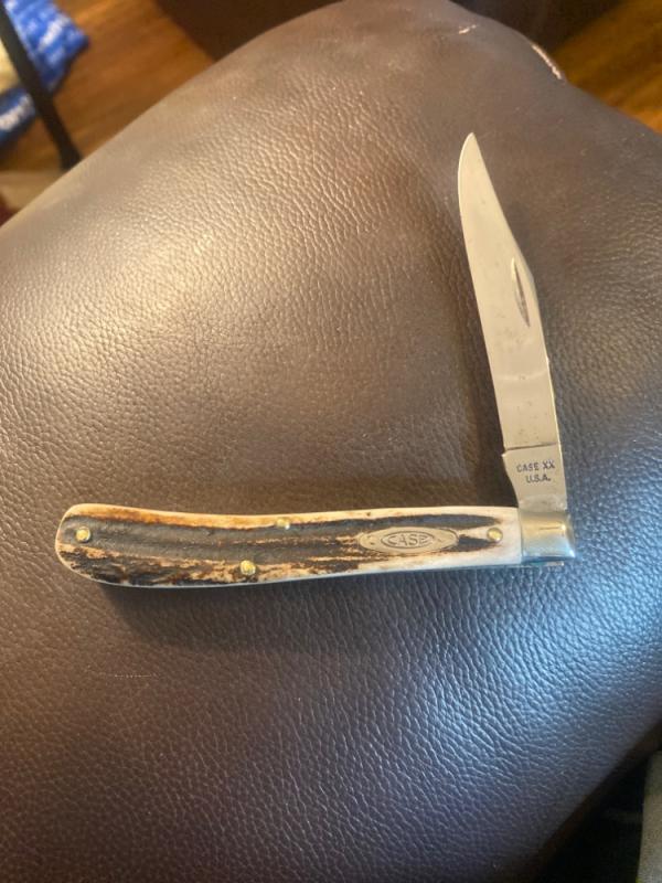 1965/69 Case XX USA Customized Fat Stag With Gnarly Grooves Slimline With A Single Blade