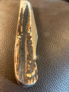 1965/69 Case XX USA Customized Fat Stag With Gnarly Grooves Slimline With A Single Blade