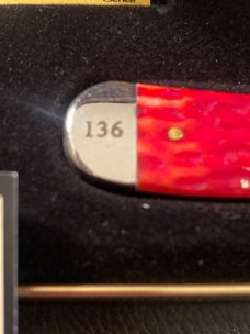 New Case XX USA Limited Edition Custers Last Stand Red Bone Trapper with Two Blades Plus COA IN Case