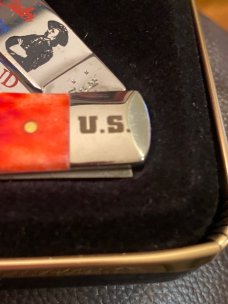 New Case XX USA Limited Edition Custers Last Stand Red Bone Trapper with Two Blades Plus COA IN Case