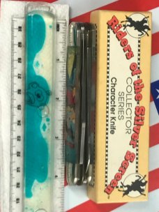 Vintage Camillus 2 Blade Large Cigar Knife w Riders of the Silver Screen Handles -Tom Mix -NOS Vintage Camillus 2 Blade Large Cigar Knife w Riders of the Silver Screen Handles -Tom Mix -NOS