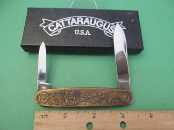 Cattaraugus  Metal Handle Statue of Lady Liberty