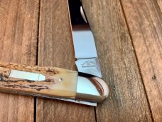 A.G. Russell  Arkansas Toothpick Stag with Bolster Lock