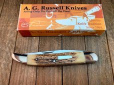 A.G. Russell  Arkansas Toothpick Stag with Bolster Lock