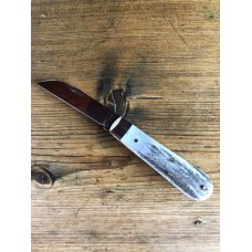 A. Wright & Son, Sheffield, England Tackler Pocket Knife with Stag Scales and Wharnecliffe Blade A. Wright & Son, Sheffield, England Tackler Pocket Knife with Stag Scales and Wharnecliffe Blade