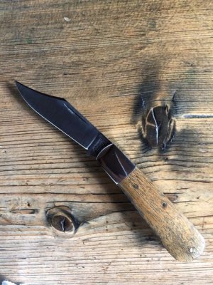 A. Wright & Son Sheffield, England Classic Barlow Knife with Rosewood Scales and Clip Blade