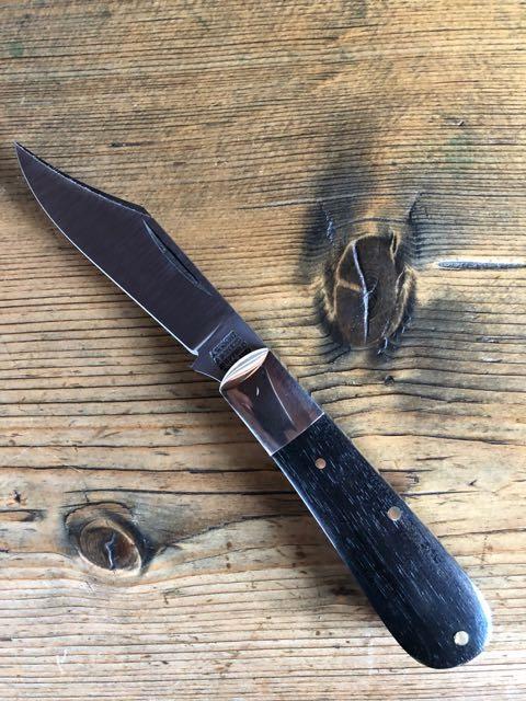 A. Wright & Son Sheffield, England Classic Barlow with Ebony Scales and Clip Blade A. Wright & Son Sheffield, England Classic Barlow with Ebony Scales and Clip Blade