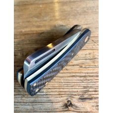 Kroo Blade Extra Beefy Chunky Frank Knife with Carbon Fiber Scales and Tactical Sheepsfoot Blade Kroo Blade Extra Beefy Chunky Frank Knife with Carbon Fiber Scales and Tactical Sheepsfoot Blade