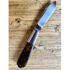 Kroo Blade Traditional Barlow Knife with Zebrawood Scales and Zulu Spear Blade Kroo Blade Traditional Barlow Knife with Zebrawood Scales and Zulu Spear Blade